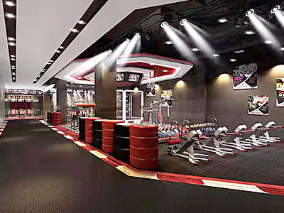 上海體育俱樂部健身房設計圖